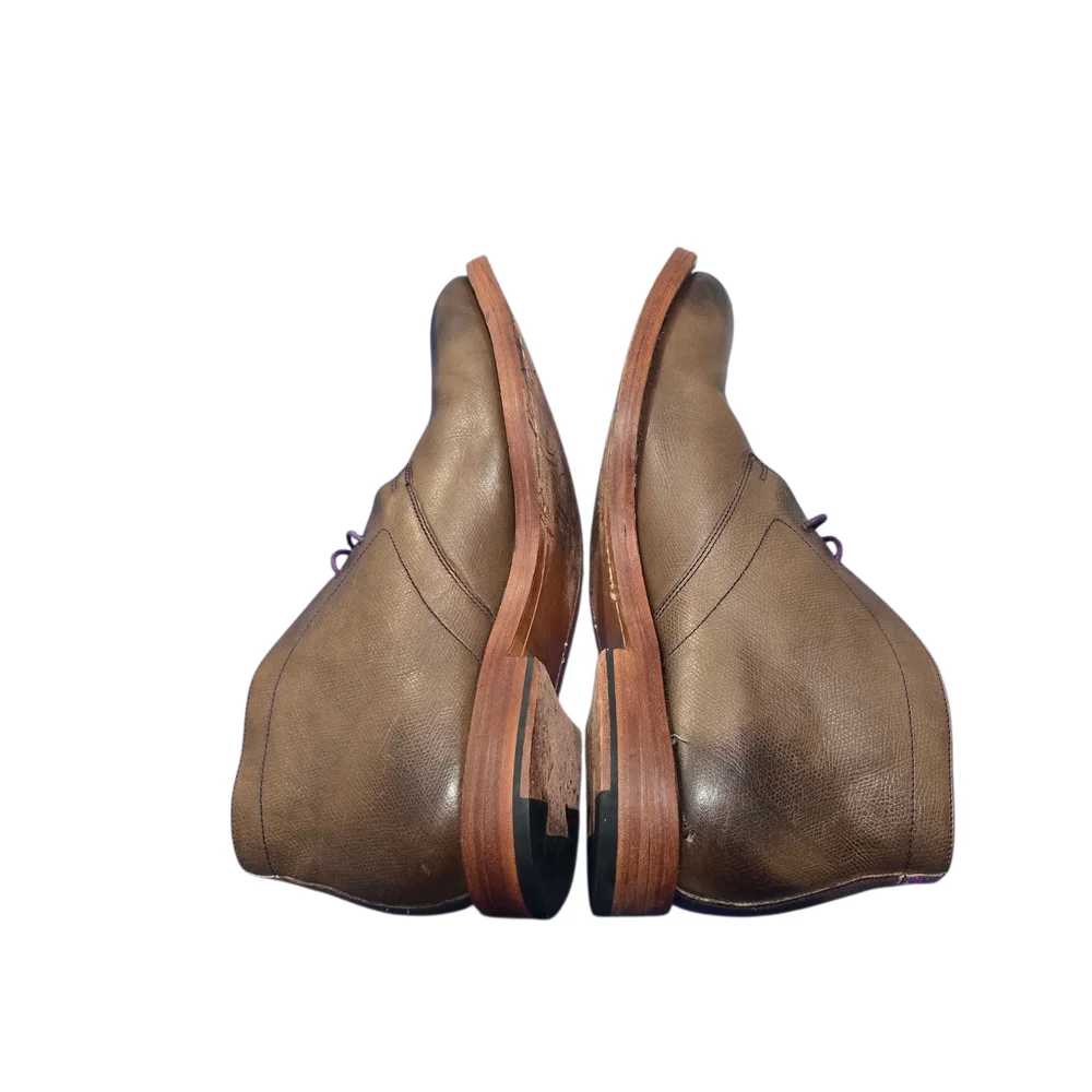 TED BAKER London Men's Brown Leather Lace Up Boots US Size 10